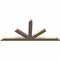 Ekena Millwork Saratoga Smooth Timber Gable Bracket, Douglas Fir, 96"W x 44"H x 3 1/2"D x 5 1/2"F, 11/12 Pitch GBW096X44X0406SAR00SDF - alternate 3
